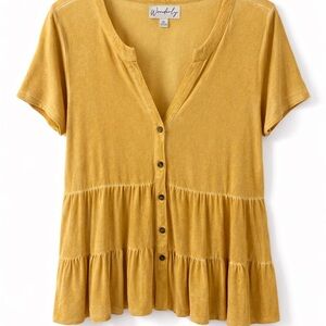 Wonderly Mustard Button-Down Shirt